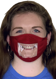 Red Lipread Mask